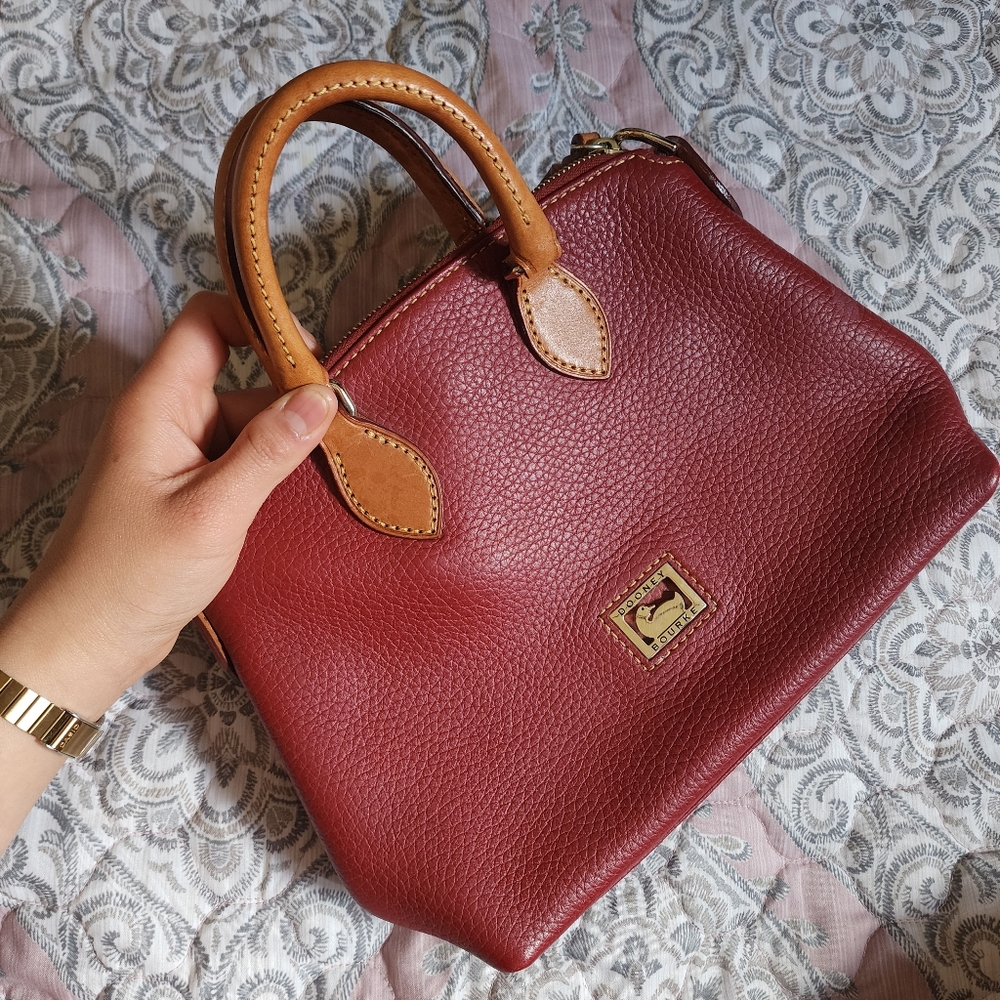 Dooney & Bourke Red Leather Tote Bag
